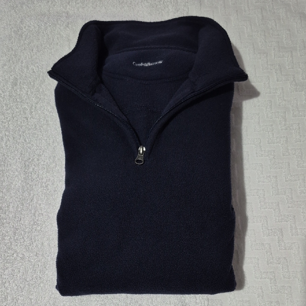 Croft & Barrow Men's Navy Zip-Up Sweater